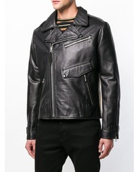 Мужская черная кожаная косуха от Schott