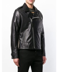 Мужская черная кожаная косуха от Schott