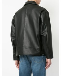 Мужская черная кожаная косуха от Monkey Time