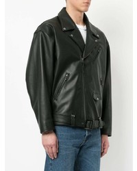 Мужская черная кожаная косуха от Monkey Time