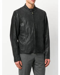 Мужская черная кожаная косуха от Drome