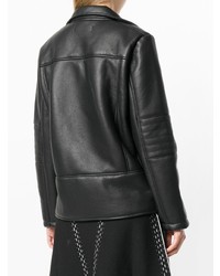 Женская черная кожаная косуха от Versace Jeans