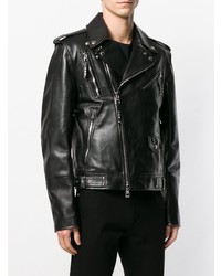 Мужская черная кожаная косуха от Alexander McQueen