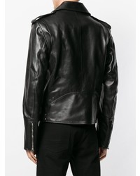 Мужская черная кожаная косуха от Alexander McQueen