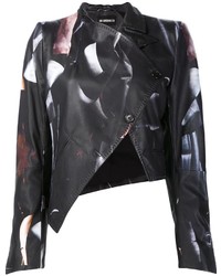 Женская черная кожаная куртка от Ann Demeulemeester
