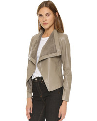 Женская черная кожаная куртка от BB Dakota