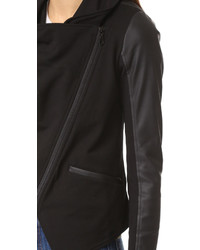 Женская черная кожаная куртка от David Lerner