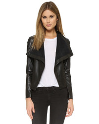Женская черная кожаная куртка от BB Dakota