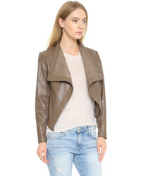 Женская черная кожаная куртка от BB Dakota