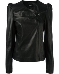 Женская черная кожаная куртка от Isabel Marant
