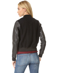 Женская черная кожаная куртка от Rag & Bone