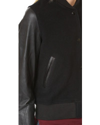 Женская черная кожаная куртка от Rag & Bone