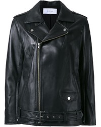 Женская черная кожаная куртка от Le Ciel Bleu