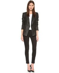 Женская черная кожаная куртка от Gareth Pugh