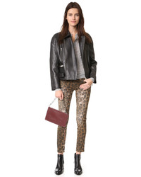 Женская черная кожаная куртка от IRO