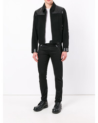 Мужская черная кожаная куртка от Alexander McQueen