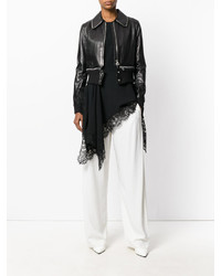 Женская черная кожаная куртка от Givenchy