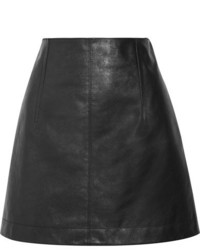 Черная кожаная мини-юбка от Chloé