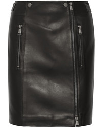 Черная кожаная мини-юбка от Karl Lagerfeld