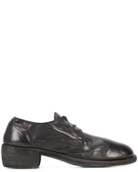 Черная кожаная обувь от Guidi