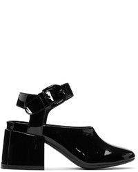 Черная кожаная обувь от MM6 MAISON MARGIELA