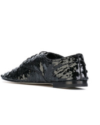 Черная кожаная обувь от Saint Laurent