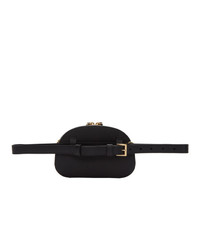 Черная кожаная поясная сумка от Prada