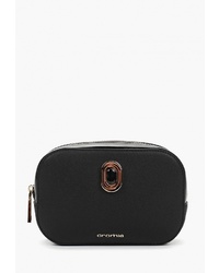 Черная кожаная поясная сумка от Cromia