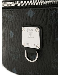 Черная кожаная поясная сумка от MCM
