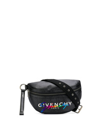 Мужская черная кожаная поясная сумка от Givenchy