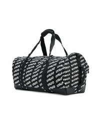 Женская черная кожаная спортивная сумка с принтом от Gosha Rubchinskiy