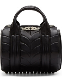 Женская черная кожаная спортивная сумка от Alexander Wang