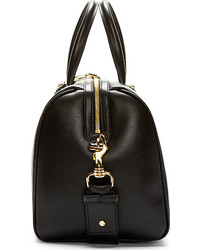 Женская черная кожаная спортивная сумка от Versace