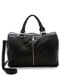 Женская черная кожаная спортивная сумка от Deux Lux