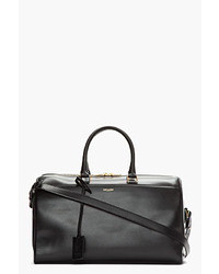 Женская черная кожаная спортивная сумка от Saint Laurent