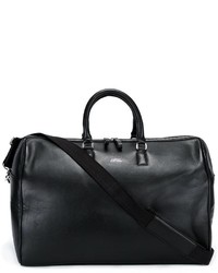 Женская черная кожаная спортивная сумка от SANDQVIST