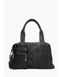 Женская черная кожаная спортивная сумка от Vita
