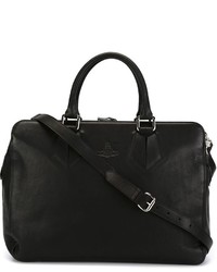 Женская черная кожаная спортивная сумка от Vivienne Westwood