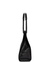 Черная кожаная стеганая большая сумка от Saint Laurent