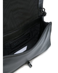 Черная кожаная стеганая сумка через плечо от Rebecca Minkoff