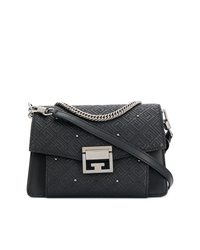 Черная кожаная стеганая сумка через плечо от Givenchy