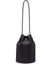 Черная кожаная сумка-мешок от Building Block