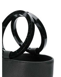 Черная кожаная сумка-мешок от Simon Miller