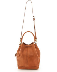 Черная кожаная сумка-мешок от Madewell