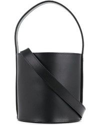 Черная кожаная сумка-мешок от CITYSHOP