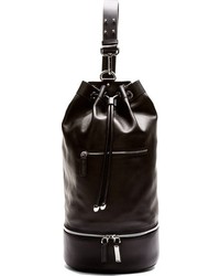 Черная кожаная сумка-мешок от CNC Costume National