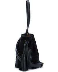 Черная кожаная сумка-мешок от Derek Lam 10 Crosby