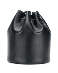 Черная кожаная сумка-мешок от Building Block