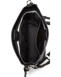Черная кожаная сумка-мешок от Marc Jacobs