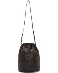 Черная кожаная сумка-мешок от Mackage